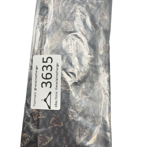 Alfani‎ 100% Silk Dress Tie Made in USA Grey Geometric Pattern 57" 3.75" - Picture 10 of 10